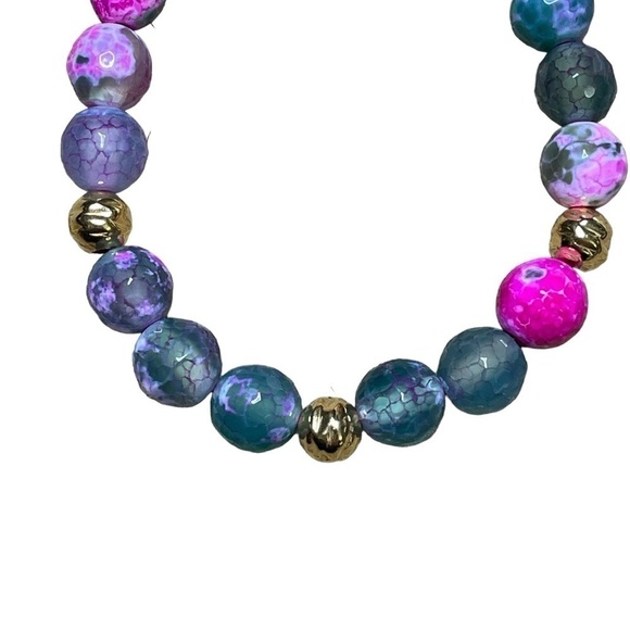 Etrusca Giotelli fuchsia Jasper beads NEW - Picture 5 of 5